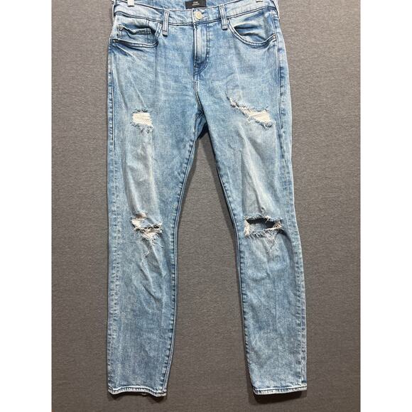 True Religion Geno Relaxed Slim Mens Distress Jean Light Breaker Rips Size 30 - Picture 3 of 13
